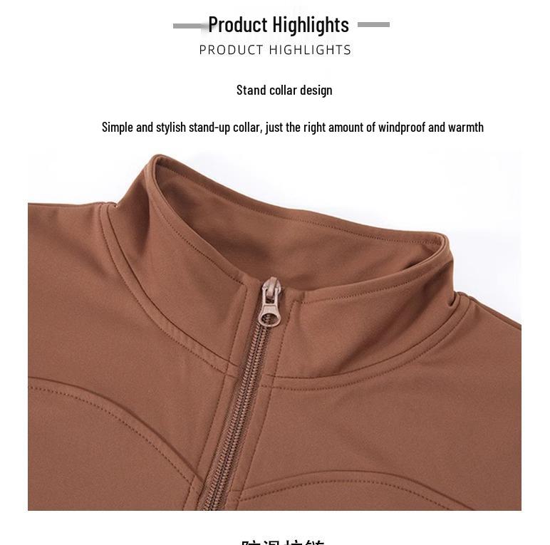 Women's Slim-Fit Quick-Dry Yoga Jacket - 20 Colors, Long Sleeve, Sunscreen, Outdoor Running Fitness Wear