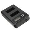 Portable LCD Dual Battery Charger for GoPro Hero 3 3+ AHDBT-201 AHDBT-301 Camera