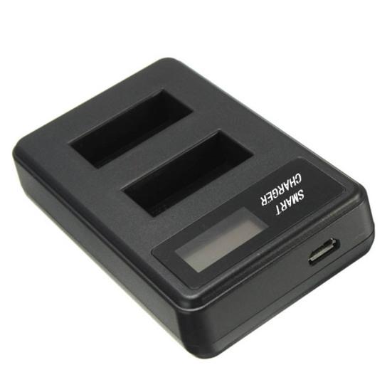 Portable LCD Dual Battery Charger for GoPro Hero 3 3+ AHDBT-201 AHDBT-301 Camera