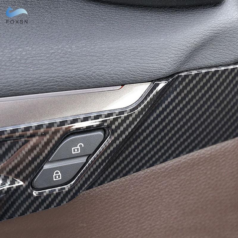 For BMW X1 F48 X2 F47 2016 2017 2018    4pcs Car Styling Interior Door Panel Bowl Cover Trim Sticker