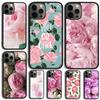 Peonies Beautiful Flower Phone Case For Apple 16 Plus Max iPhone 17 Air 16 15 14 13 12 11 Pro Max Cover Shell Coque