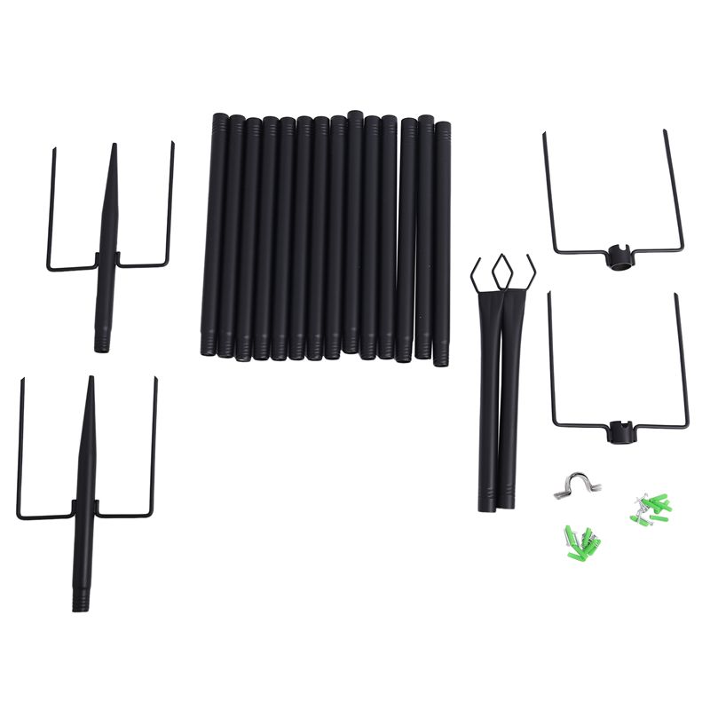 AEE4-String Light Poles String Yard Light Poles Outdoor String Light Poles Heavy Duty Garden Light Poles