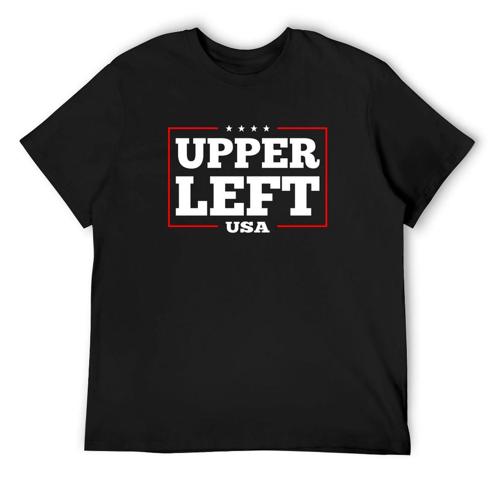 

Upper Left USA T-Shirt oversized shirts graphic tees Men s t shirts 4XL