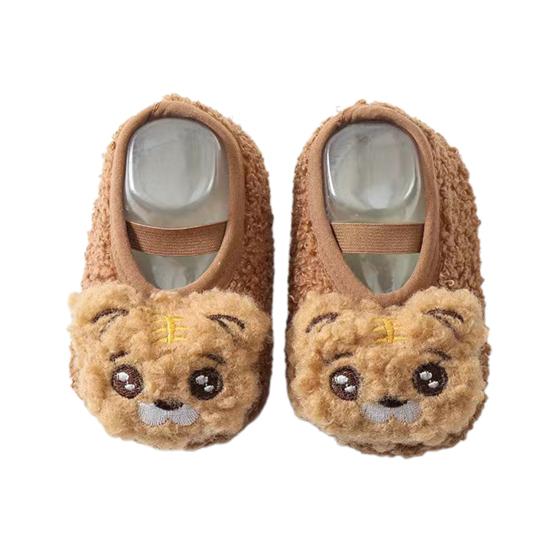 1 Pair Footwear Socksable Lovely Soft Anti-falling Padded Keep Warm Polyester Boys And Girls Toddler Shoes Socks Indoor