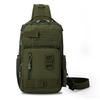 Men's Waterproof Crossbody Fishing Sling Bag with Rod Holder