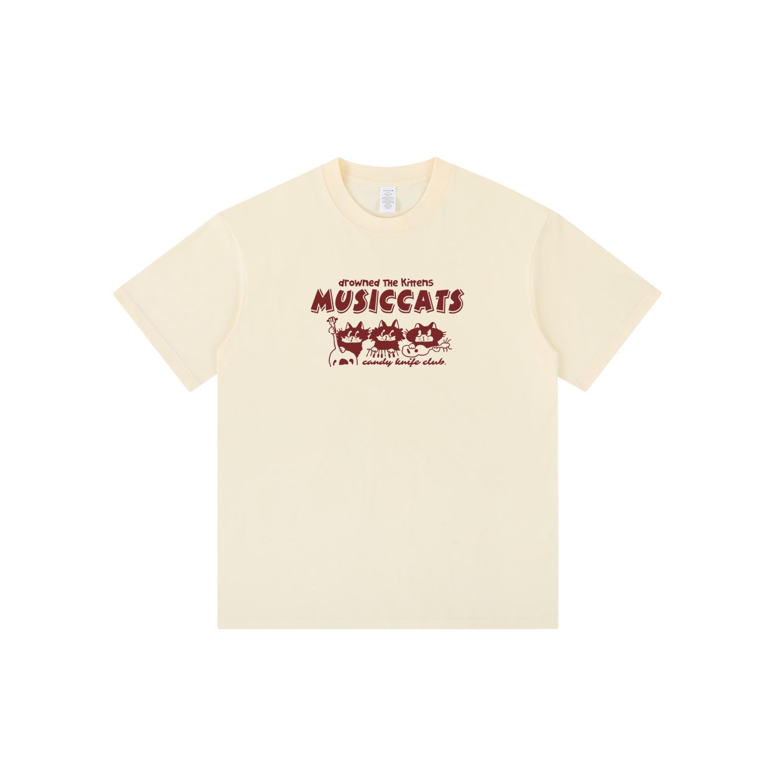 

2024 Unisex Trendy Apricot Pure Cotton T-Shirt – New, Loose-Fit Short Sleeve Summer Top Small абрикосовий