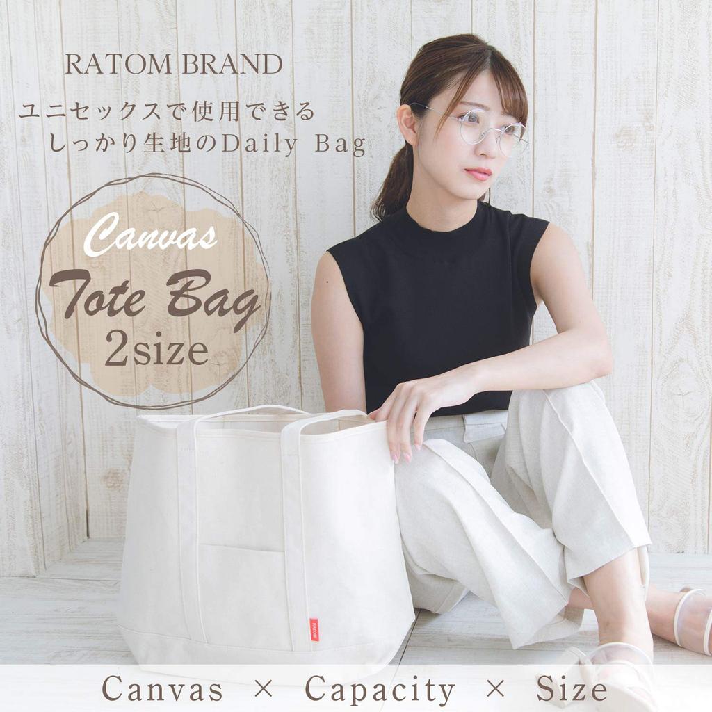 Tote and Heavyweight Fabric [RATOM] Bag, Canvas, Women's Men's, (Normal)