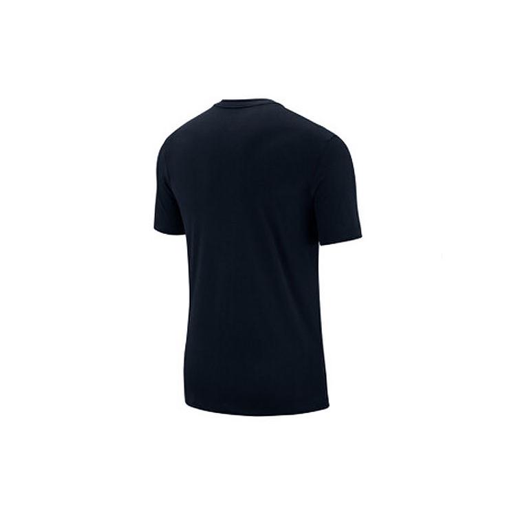 Nike T Shirts Men's Black Crew Neck Moderate Straight Fit BQ0691-010