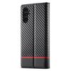 LC.IMEEKE For Samsung Galaxy S23 FE Leather Stand Cover Carbon Fiber Texture Wallet Phone Case