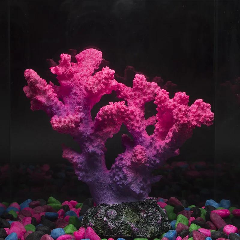 Aquarium Landscaping Simulation Coral Decoration Home Plants Supplies Resin Aquarium Coral Reefs Saltwater Fish Tank Landscaping