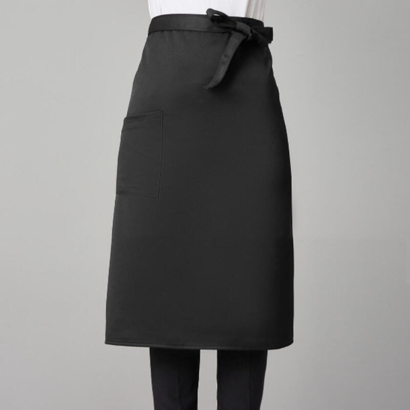 Simple Pocket Waist Apron (Black)