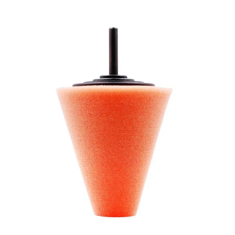 Auto Wheel Polishing Sponge Used for Electric Drill 3inch Burnishing Ball Polishing Cone Car Hub Buffing Sponge Pad