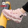 Babu bean girls cotton shoes children's snow boots winter new velvet warm thick sole one pedal boys two cotton boots