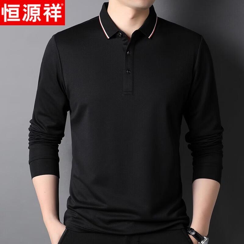 

Men s Long-Sleeve Business Casual Polo Shirt 48/M