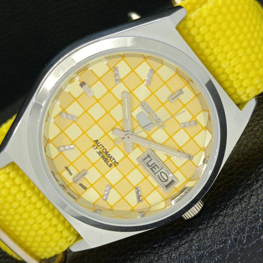 

АВТОМАТИЧЕСКИЕ SEIKO 5 ЯПОНИЯ МУЖСКИЕ 6309A ВОССТАНОВЛЕННЫЕ ЧАСЫ С ЖЕЛТЫМ ЦИФЕРБЛАТОМ a440230-9 Sk-a440230-1