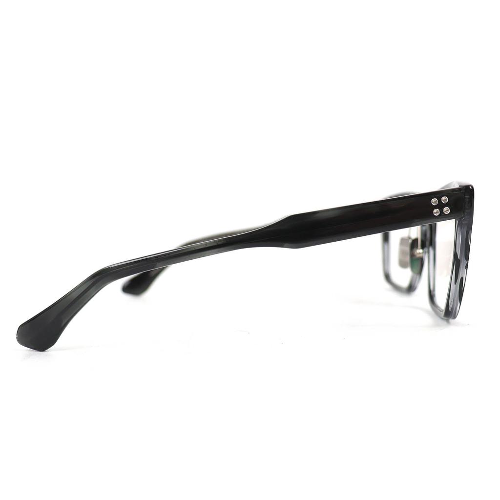 Tolle DITA Brille THAVOS Quadratisch Klar Schwarz Marmoriert Herren DTX713 Gebraucht