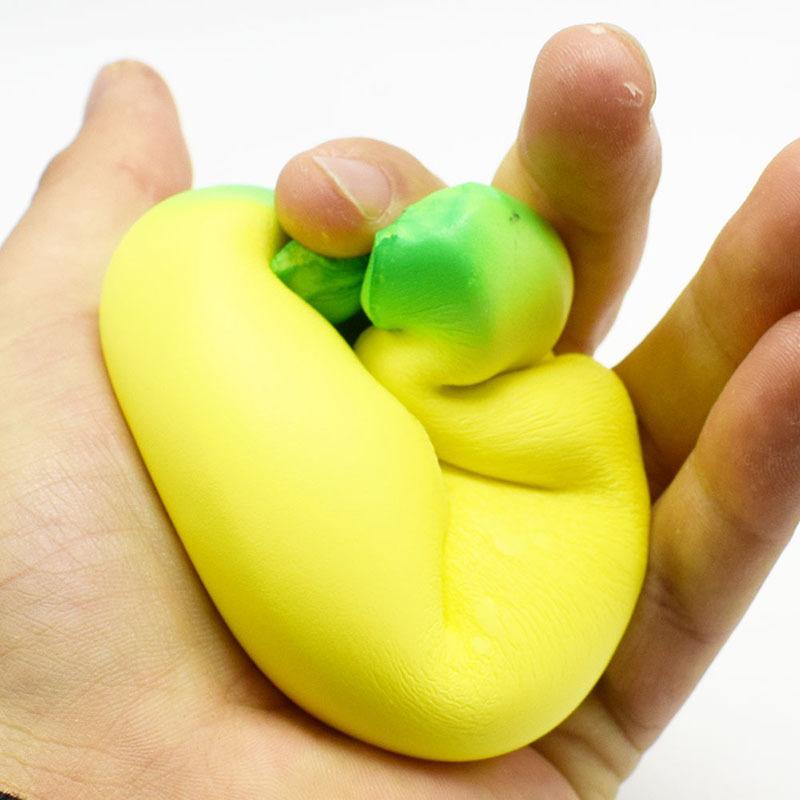 Bananowy Squishy Zabawka Powoli Powracająca Miękki Antystresowy Owocowe Ściskane Zabawki dla Dzieci Dorosłych Ulgę w Stresie Prezent