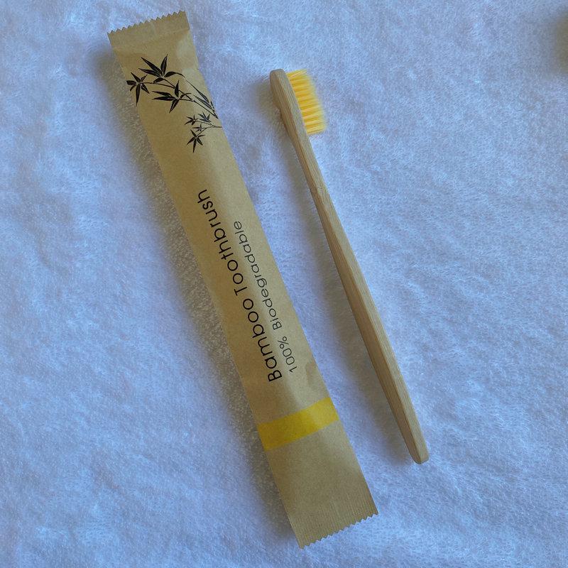 

Bamboo Soft Bristle Toothbrush Set - Children s Travel Edition with Charcoal-Infused Bamboo Handle