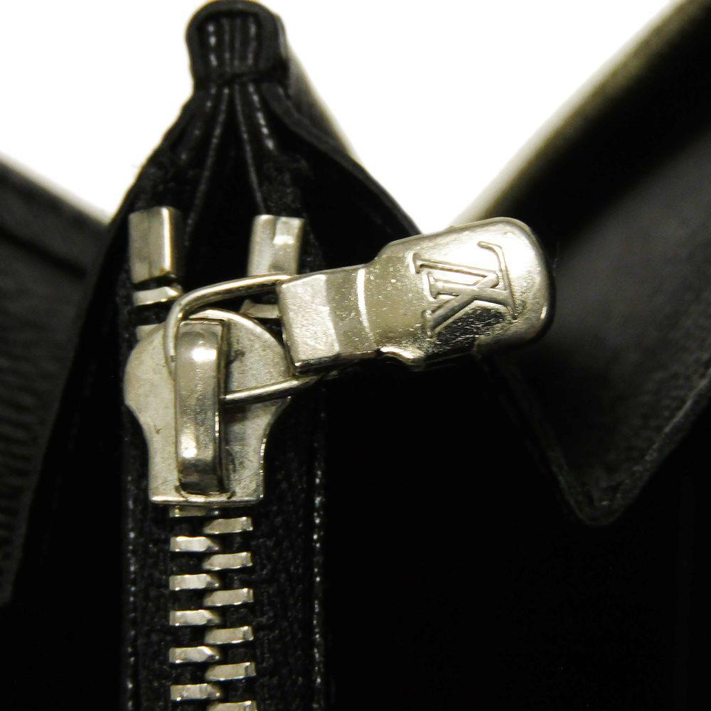 Used 12564 Zippy Organizer N63077 7940 Old Model Logo Black Gray Zip Around Damier Graphite Noir Men's from Japan
