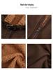 Men's Winter Leather Jacket with Thick Fur Lining - Large Size, Warm Cross-Border Coat