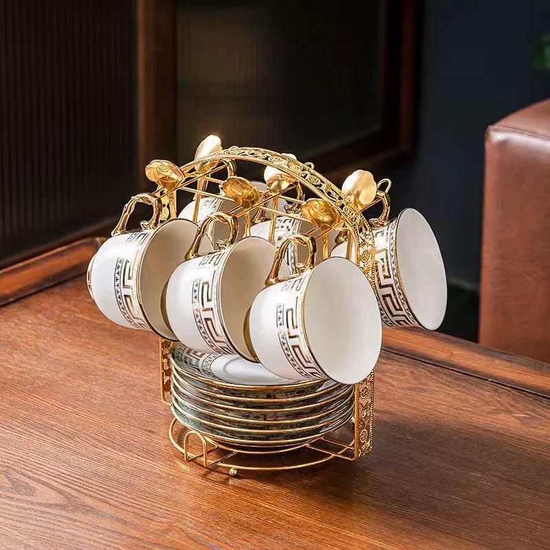 Роскошный европейский керамический набор для кофе и чая