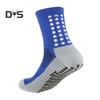 1 Pair Sports Socks Anti-slip Silicone Bottom Mid-tube Sweat Absorption Fine Knitting High Elasticity Daily Wear Football Basketball Calf Socks