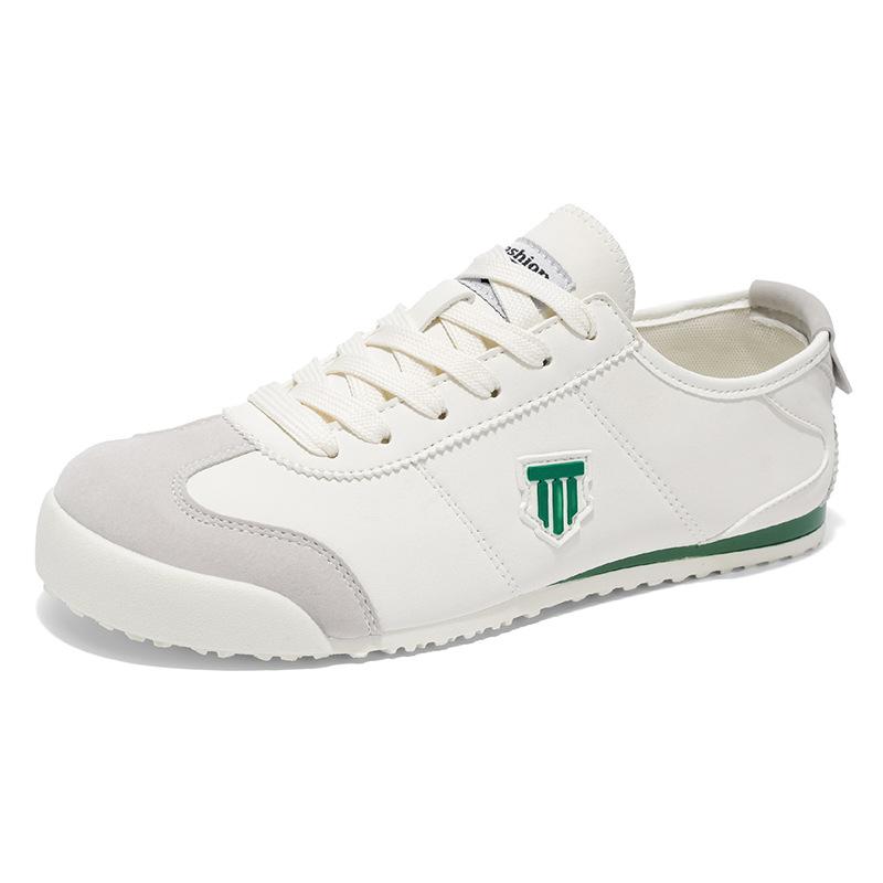 

Men s shoes spring and autumn flat-bottomed sports casual shoes new men s trend low-top lace-up youth white shoes board shoes 44