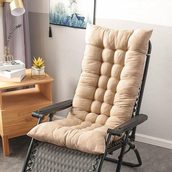 Recliner Chair Cushion with Ties Thick PP Cotton Chairs Pad for Garden Office Washable