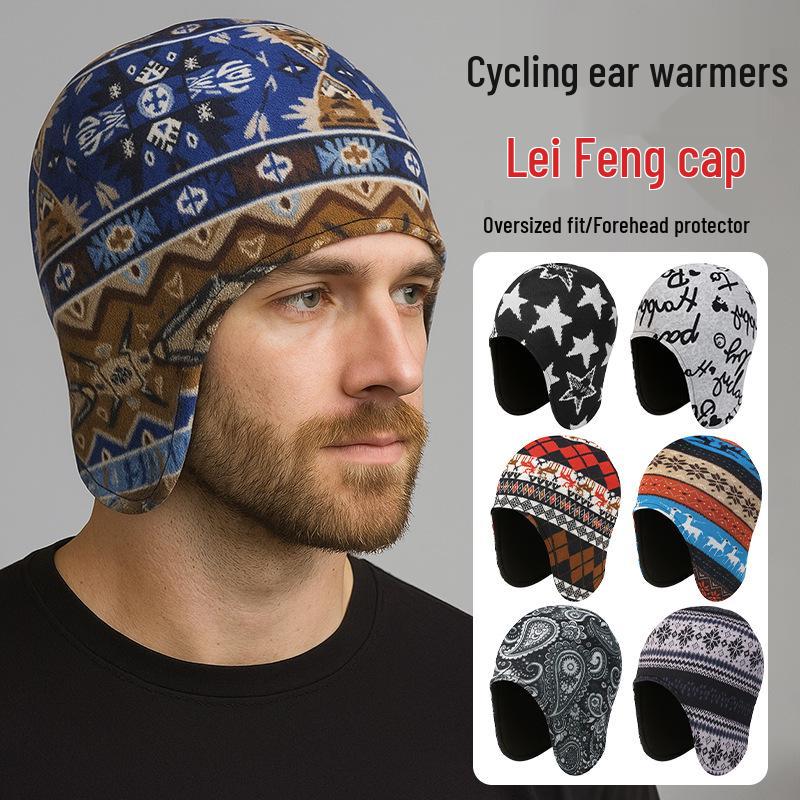 Thermal Fleece-Lined Windproof Hat with Ear Protection - Comfortable for Long Wear, Ideal for Cold Weather