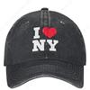 I Love New York Tourist I Heart Ny Washed Baseball Cap Casual Trucker Dad Hat Summer Unisex Outdoor Gym Sun-Proof Baseball Caps
