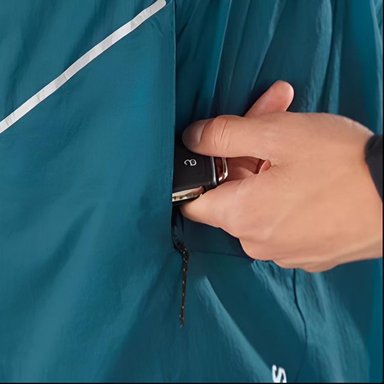 Salomon Sense Aero Wind Vest Round Neck Letter Print Zipper Design Slim Fit Sleeveless Top Men tops Deep-Sea-Blue LC2191300