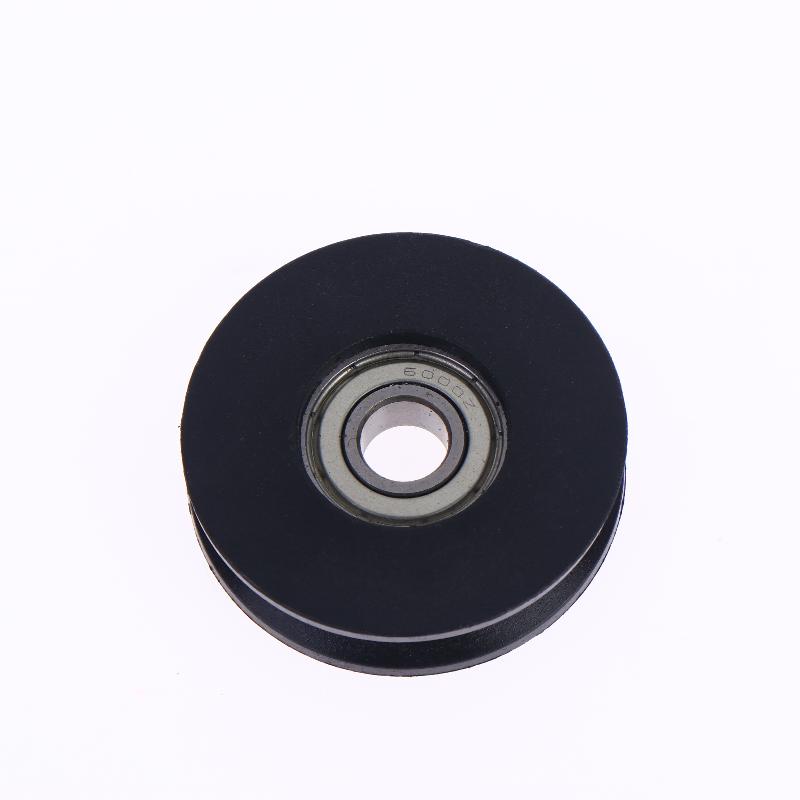 1Pcs U Groove Wire Rope Over Line Pulley Lightweight Durable Nylon Lifting Wheel for Home DIY Hanging Decor Installation