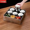 Chui Xiaoman Stainless Steel 8-Compartment Food Sample Box
