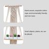 Cotton Rope Storage Rack for Bedroom Handwoven Tapestry Storage Rack Swing Rope Floating Shelf Wall Hanging Organizer