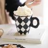 300ML Blue Cloud Hand Pinch Mug Creative Ceramic Milk Coffee Cup Irregular Tea Milk Juice Water Cup Office Student Drinking Gift