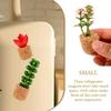 HEALLILY Plant Fridge Magnets Mini Succulent Artificial Plants Refrigerator Magnets Potted Stickers Cute for Magnet Boards Car Home Office Decor