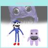 Adorable Pillar Chase 2 Exe Plus Plush Toy Soft Cat Stuffed Animal In Blue And Purple