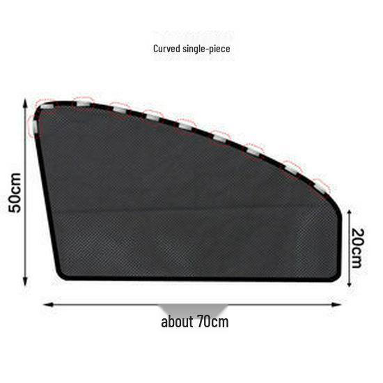 Magnetic Retractable Car Sunshade - Heat Insulation & UV Protection for Side Windows (Upgraded Mesh Design)