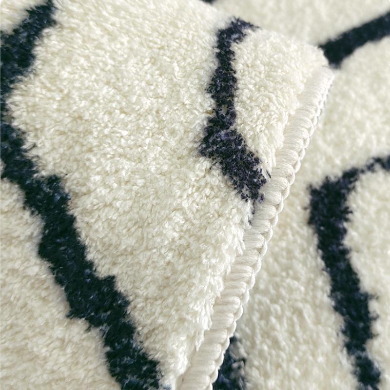 Fluffy Soft Carpets for Living Room Minimalist Retro Bedside Rug Large Area Bedroom Decor Anti-slip Carpet Plush Study Floor Mat