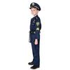 Yolrky Police Officer Cosplay Costume for Police Policeman Costume Kids, Halloween, Uniform, (XS)