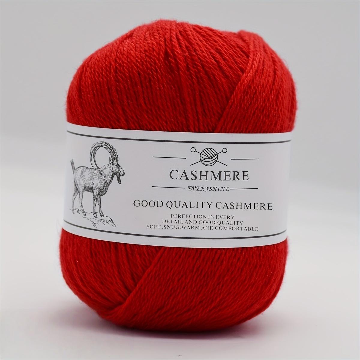 

Пряжа премиум-кашемира для вязания спицами и крючком – 50 г/1,76 унции, 320 м/350 ярдов, ультрамягкая тонкая шерсть ручной работы (Спицы 1,5-2,5 мм) Свитера DIY-поделки