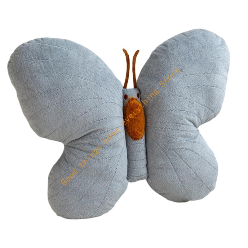 Machine Washable Butterfly Pillow Plushes Bedroom Sofa Cushion for Adults Children 55KF