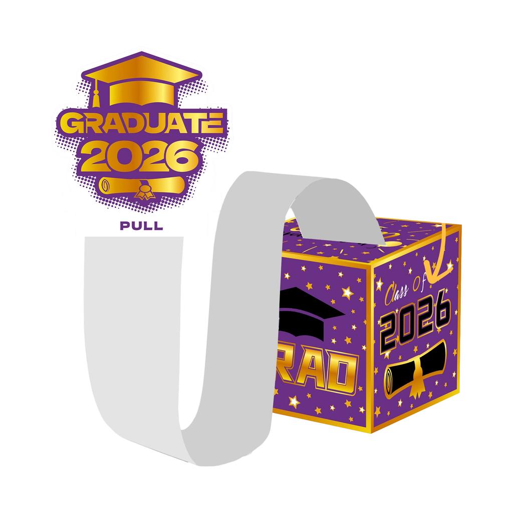 Graduation Theme, Money Gift Box, Party Game, Draw Money, Surprise Box Decoration, Paper Lottery Box