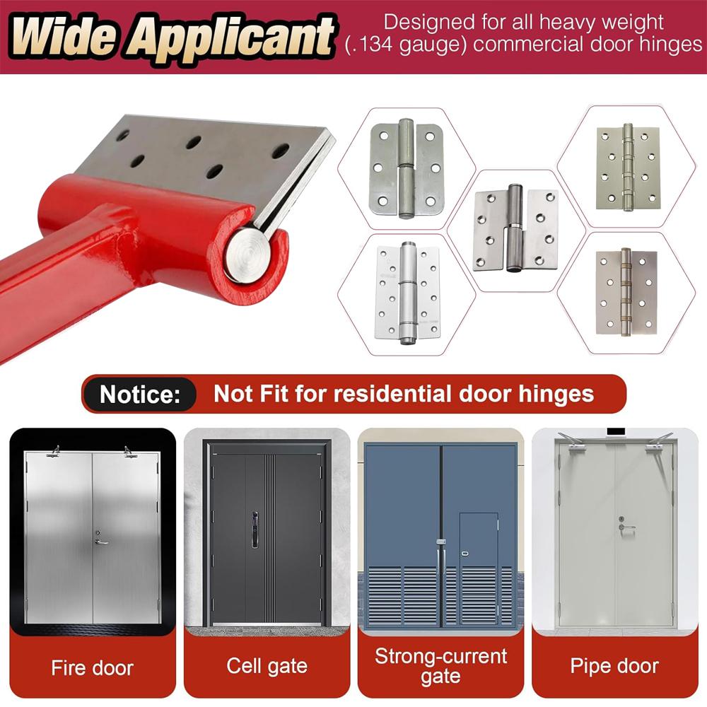 Professional Heavy Duty Hinge Repair Tool Efficient Hinge Adjustment Tool Hand Tool Hinge Wrench for Commercial Door Hinges Home