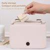 Soft Lining Jewelry Bag Mini Travel Jewelry Bag with Buckle Foldable Roll-up Jewelry Organizer Pouch for Rings Necklaces