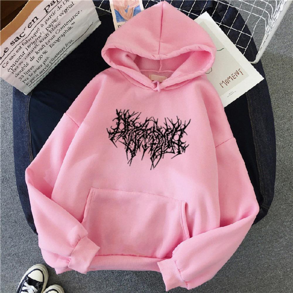 2025 hooded sweater women's autumn new Korean version loose women's top versatile simple student velvet