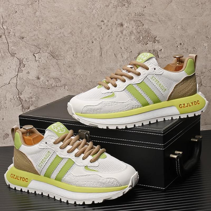 

Fashion Forrest Gump Men s summer new breathable mesh sports casual shoes, trendy and versatile thick-soled dad shoes b28 44
