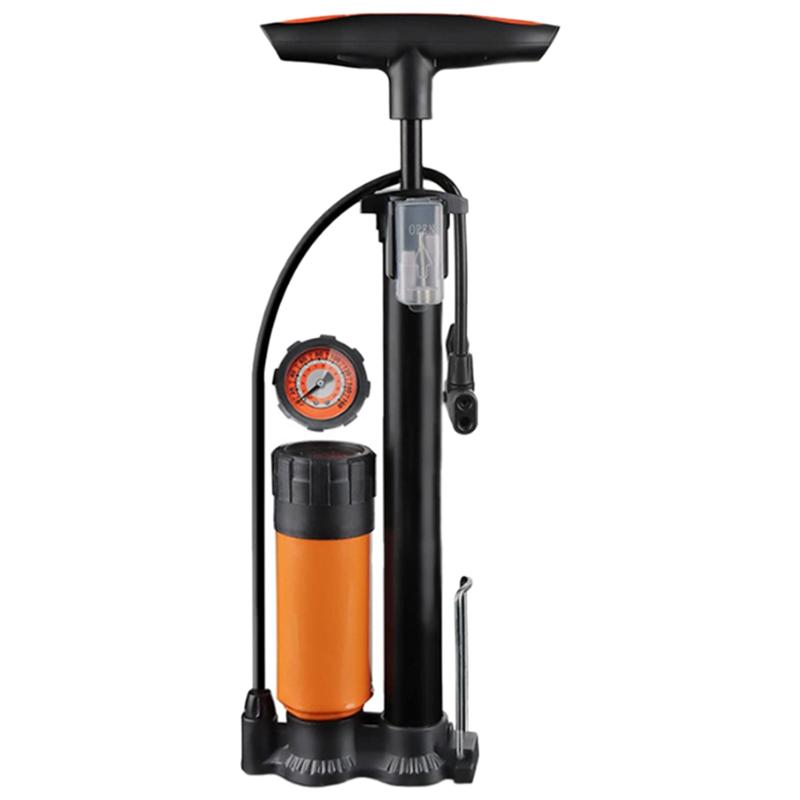 A64T-Inflator Tool High Pressure Bicycle Air Pump Aluminum Portable Floor Pump Road Bicycle Tire Inflator как