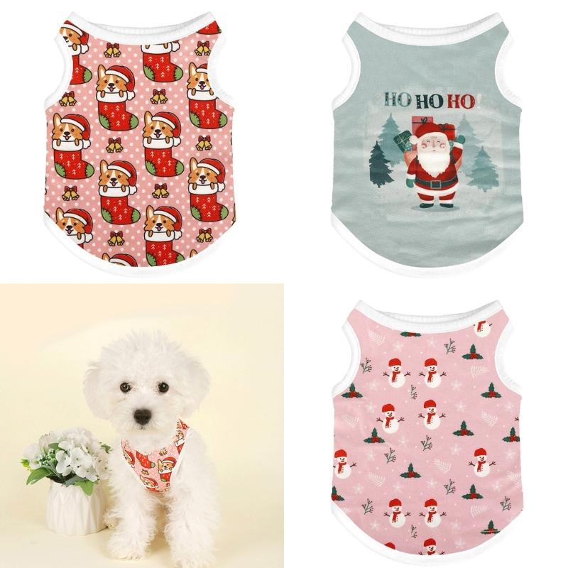 Weihnachts-Hundekostüm Weich Bequem Warm Hundebekleidung Einfach Anzuziehen Hundekleidung für Feiertagsfeier