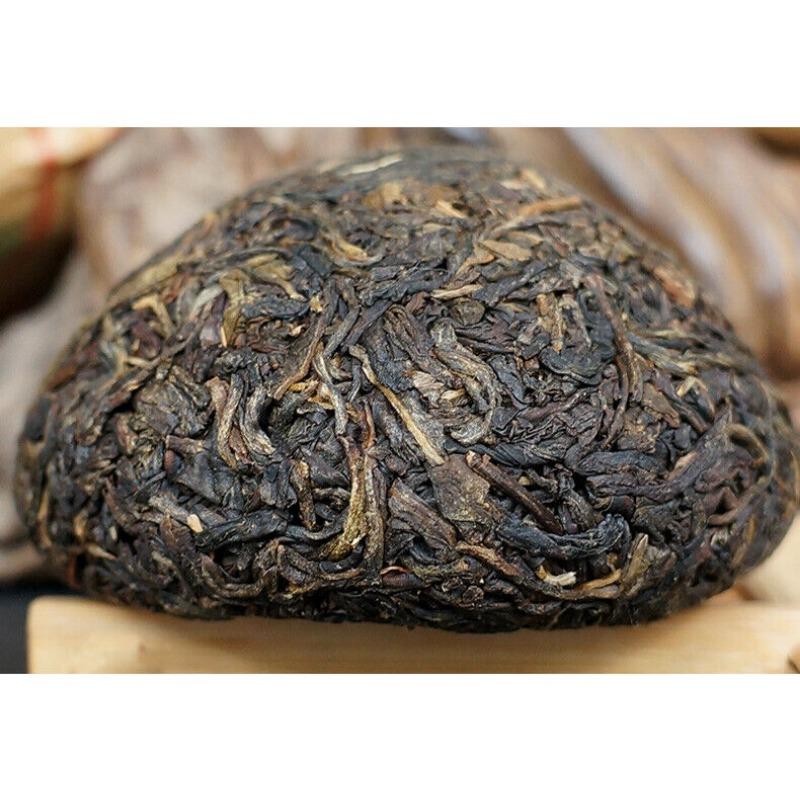 Китайский выдержанный чай пуэр Xiaguan YI JI Tuocha 2009 года Tuo Cha Pu er Raw Shen — фото 7